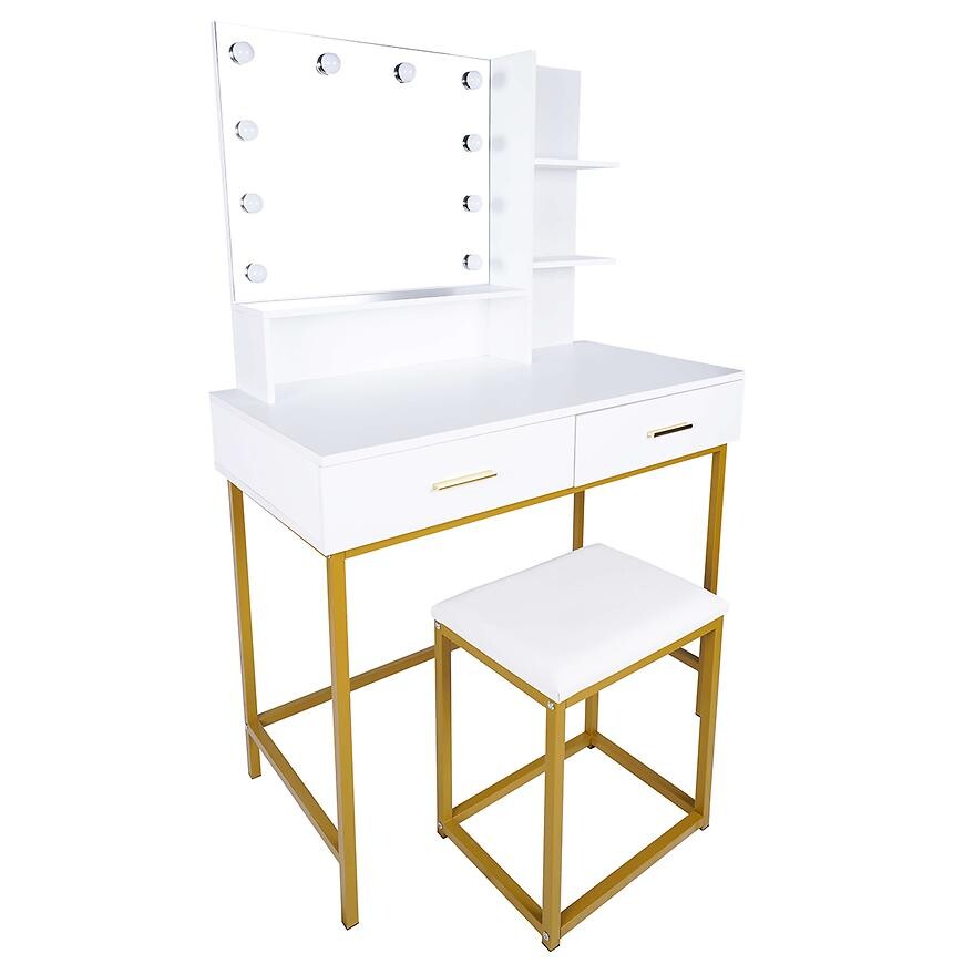 Toaletný stolík Aurora + sedadlo