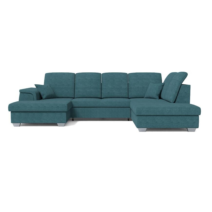 Rohová sedacia súprava Amsterdam L modrá Viton 197