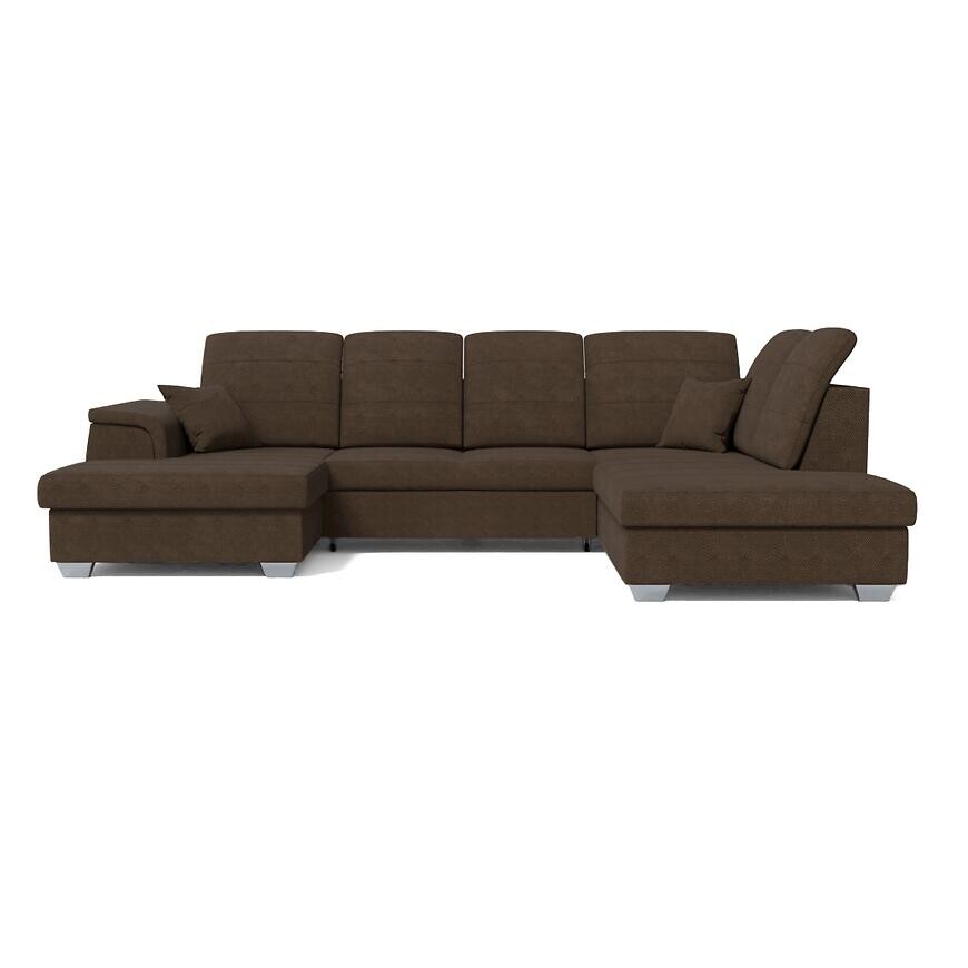 Rohová sedacia súprava Amsterdam L hnedá Viton 193