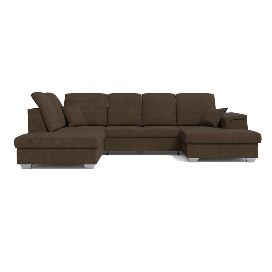 Rohová sedacia súprava Amsterdam P hnedá Viton 193