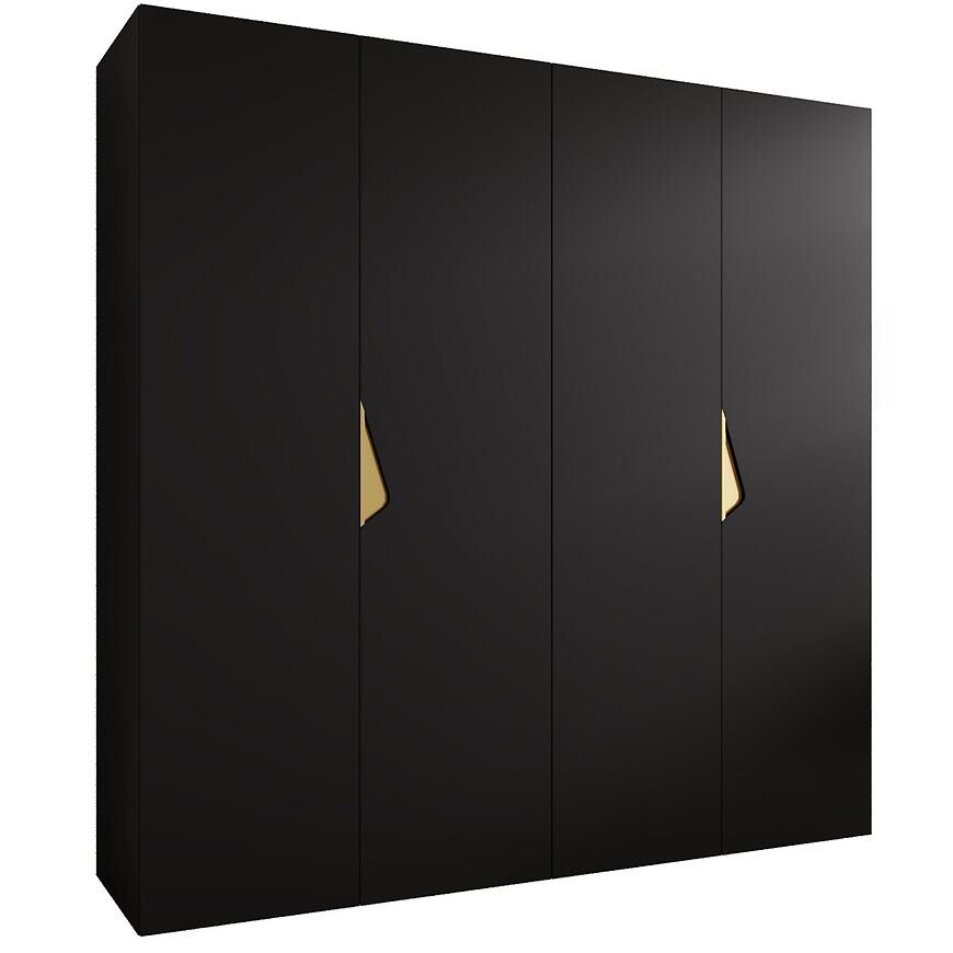 Skriňa Sandi 1-200 čierna/zlatá