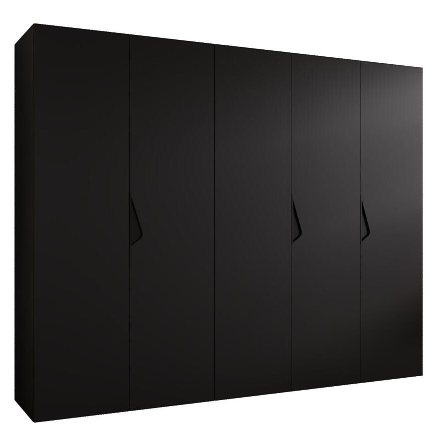 Skriňa Sandi 1-250 čierna/čierna