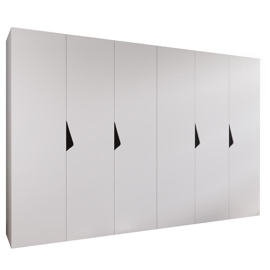 Skriňa Sandi 1-300 (2x150) biela/čierna