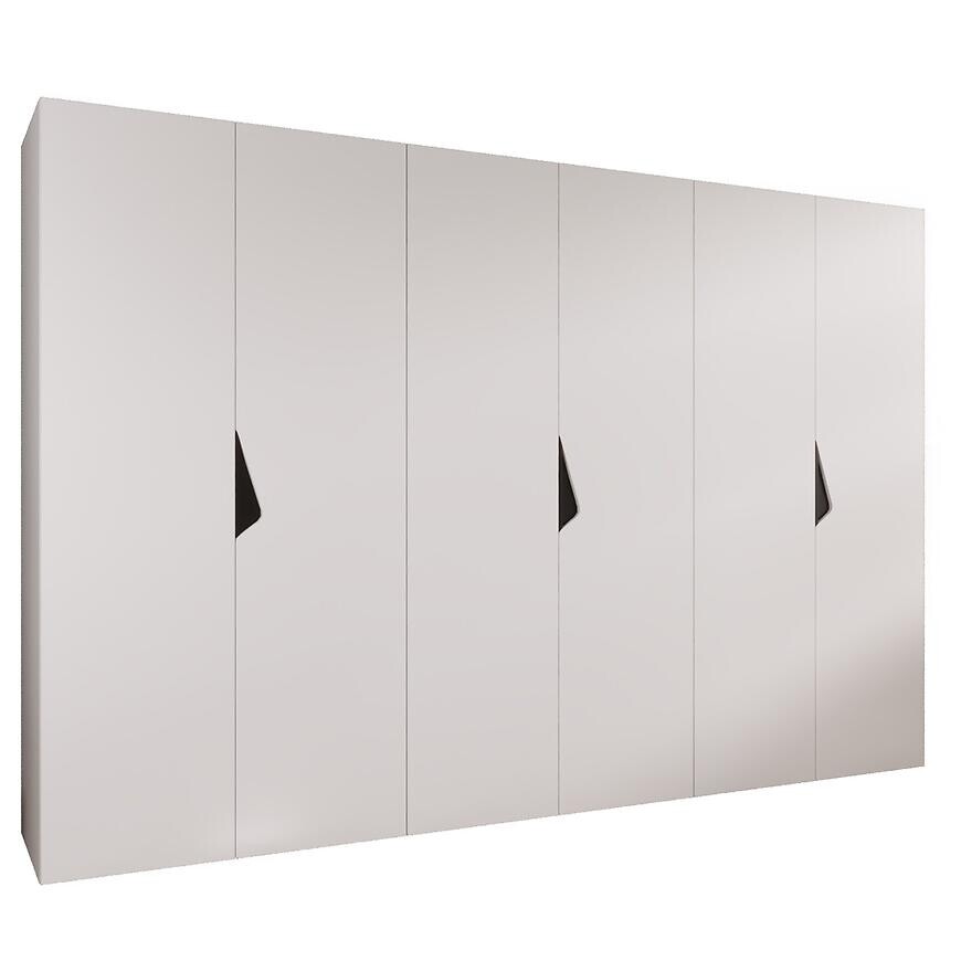 Skriňa Sandi 1-300 (3x100) biela/čierna