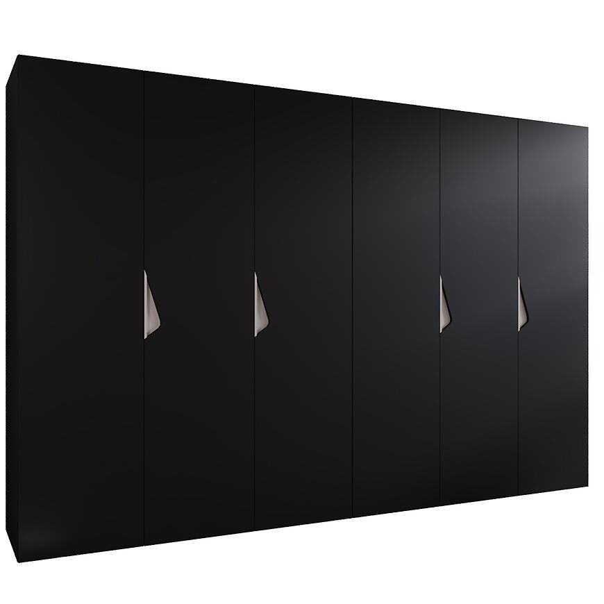 Skriňa Sandi 1-300 (2x150) čierna/kašmír