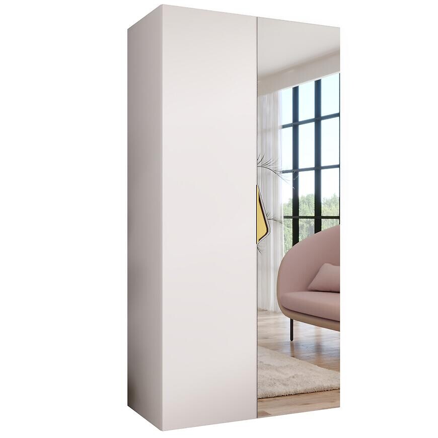 Skriňa Sandi 2-100 biela/zlatá