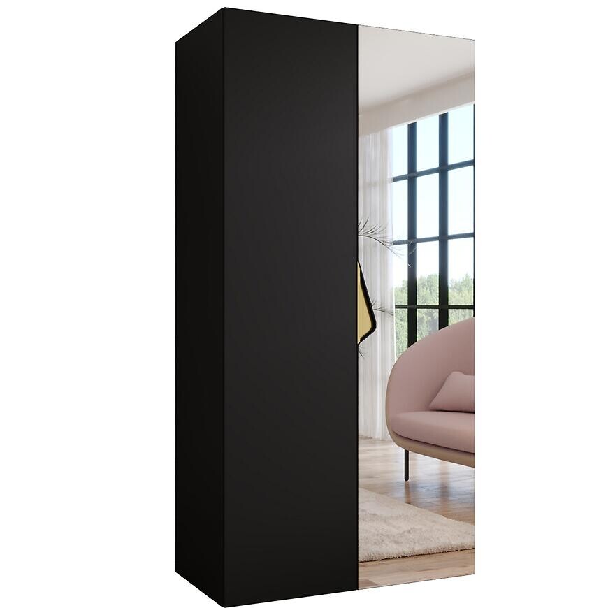 Skriňa Sandi 2-100 čierna/zlatá