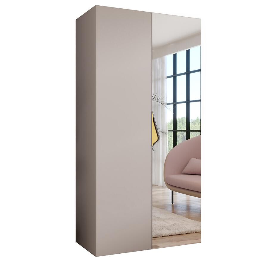 Skriňa Sandi 2-100 kašmír/zlatá