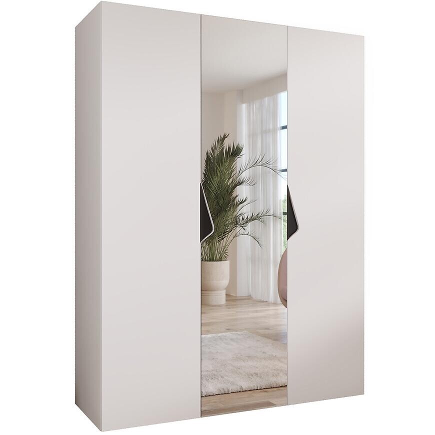 Skriňa Sandi 2-150 biela/čierna