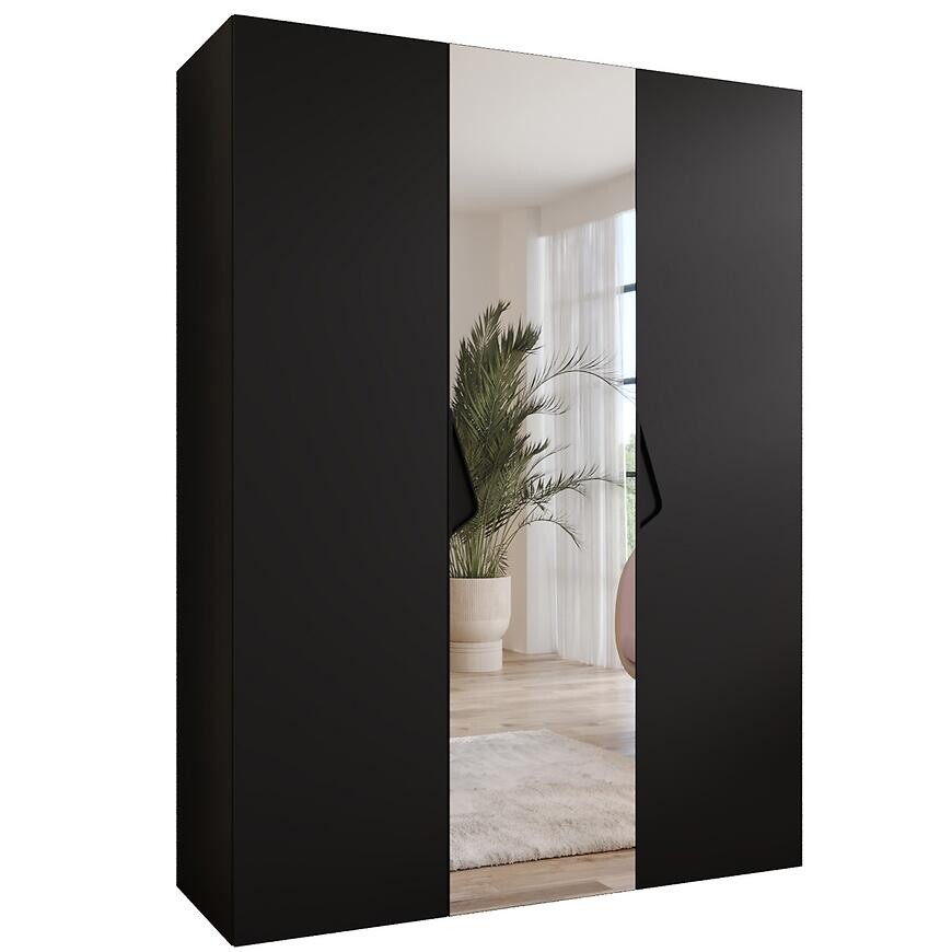 Skriňa Sandi 2-150 čierna/čierna