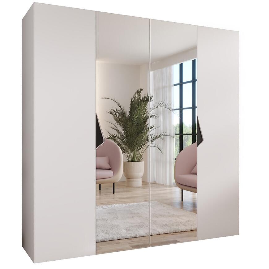 Skriňa Sandi 2-200 biela/čierna