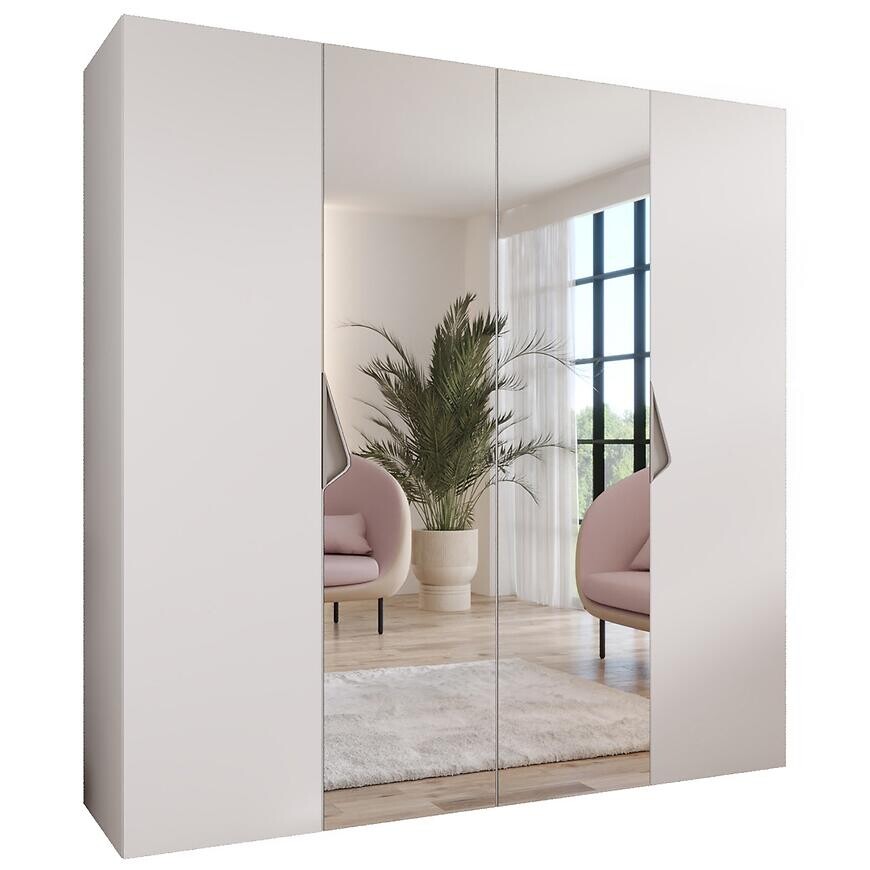 Skriňa Sandi 2-200 biela/kašmír