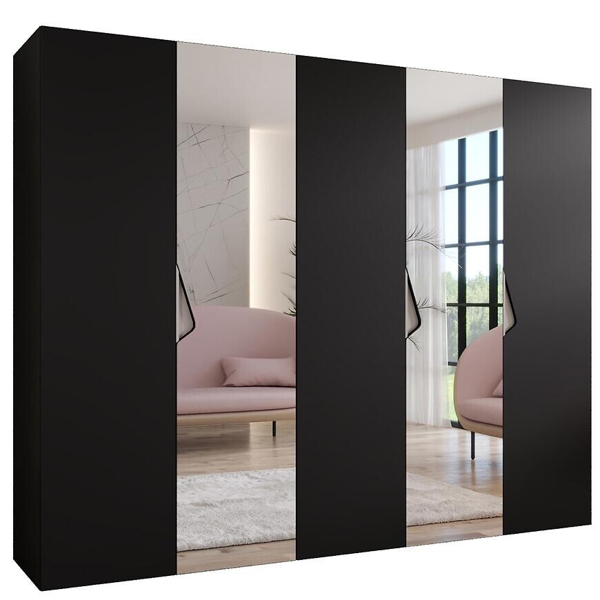 Skriňa Sandi 2-250 čierna/kašmír