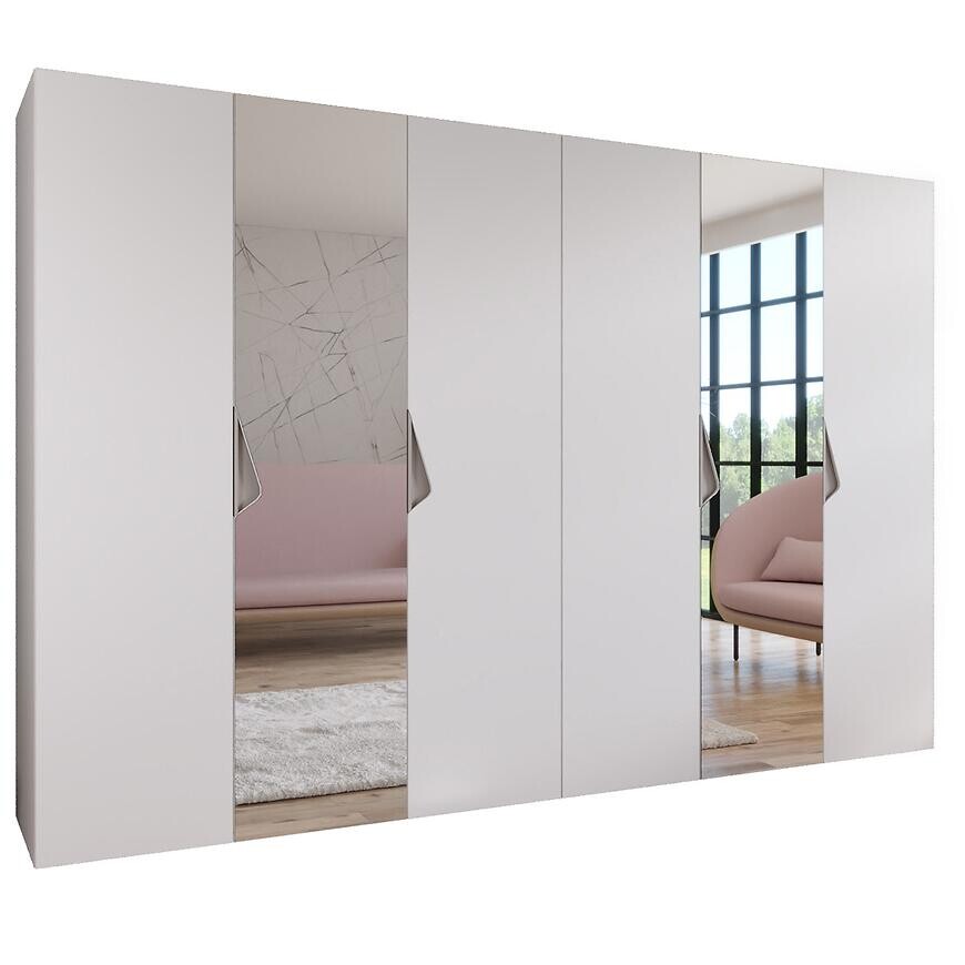 Skriňa Sandi 2-300 (2x150) biela/kašmír