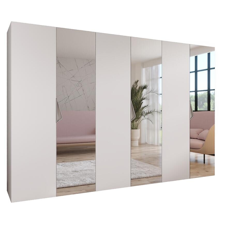 Skriňa Sandi 2-300 (3x100) biela/kašmír