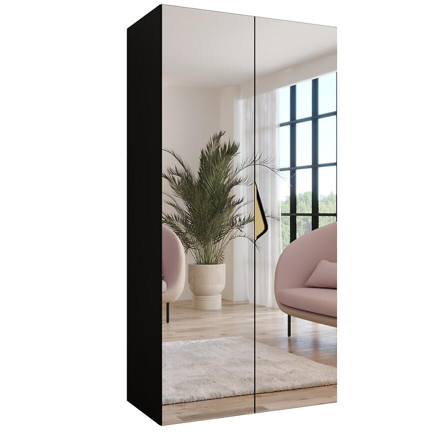 Skriňa Sandi 3-100 čierna/zlatá