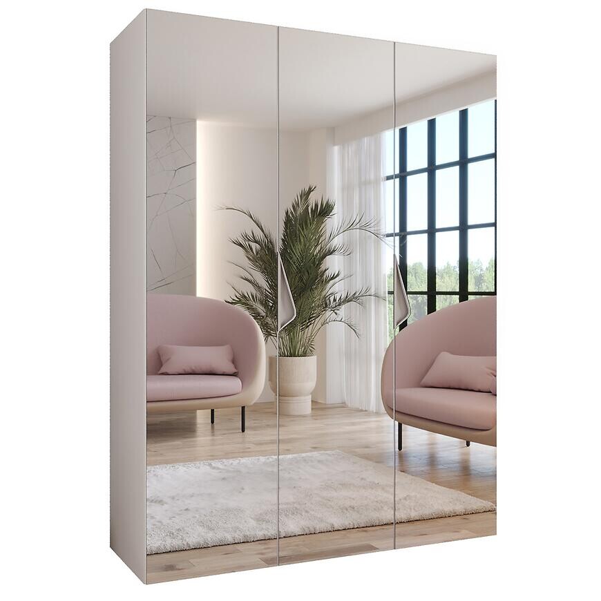 Skriňa Sandi 3-150 biela/kašmír