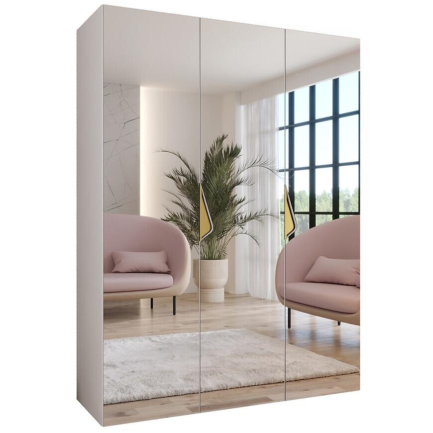 Skriňa Sandi 3-150 biela/zlatá