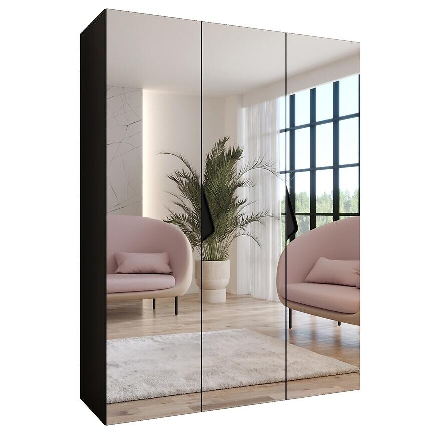 Skriňa Sandi 3-150 čierna/čierna