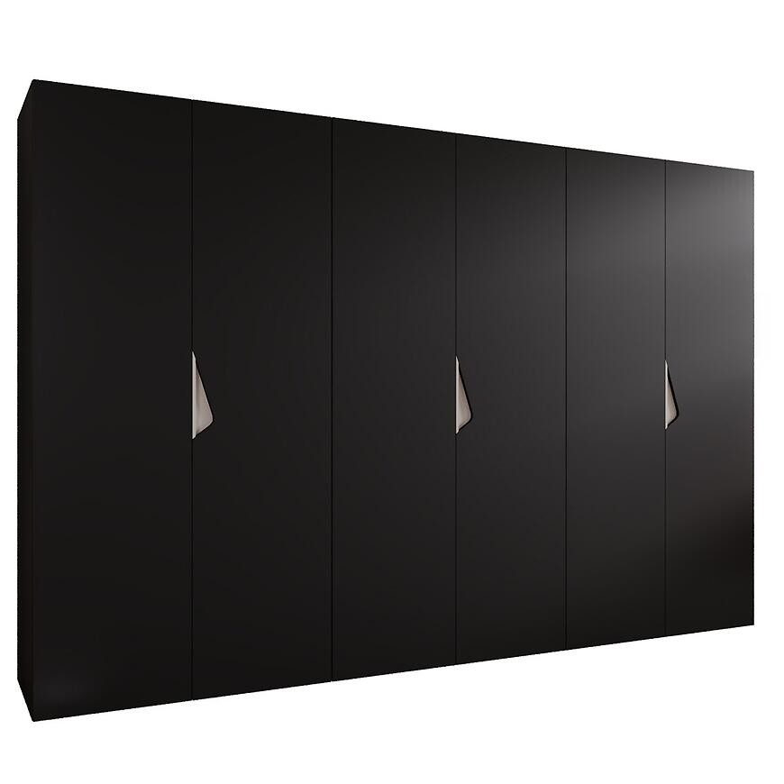 Skriňa Sandi 1-300 (3x100) čierna/kašmír