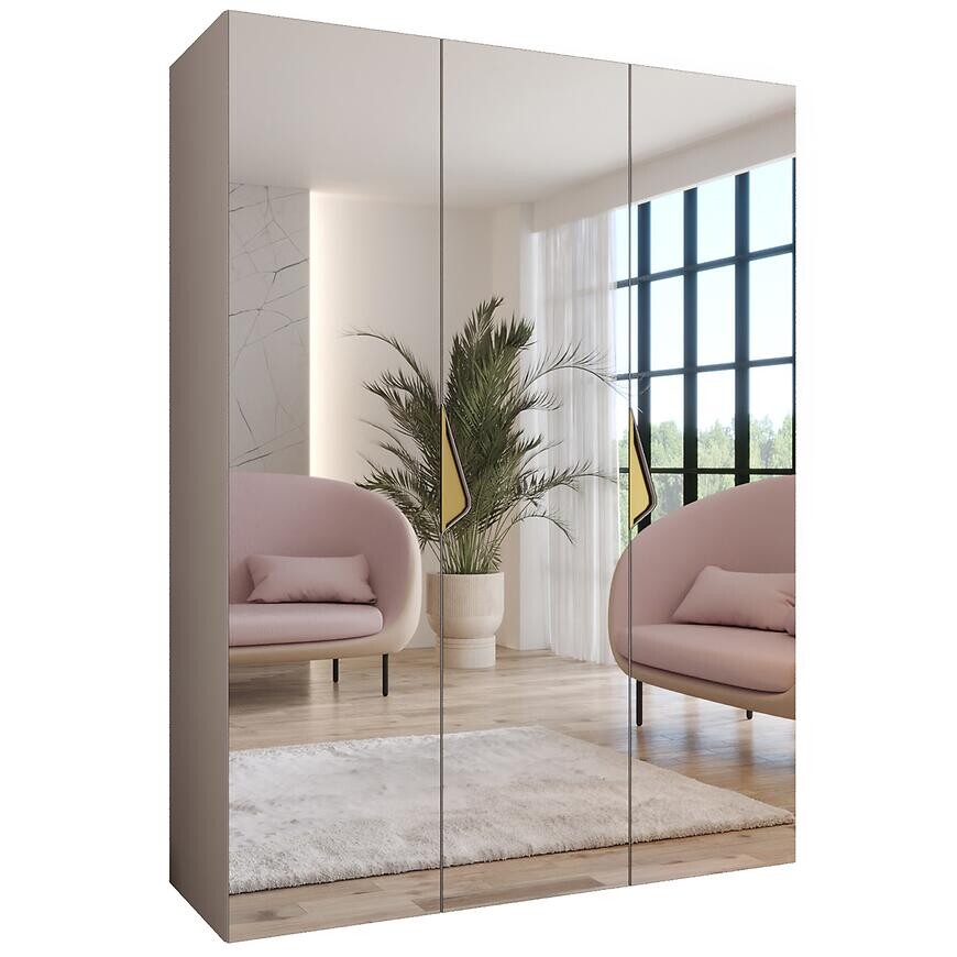 Skriňa Sandi 3-150 kašmír/zlatá