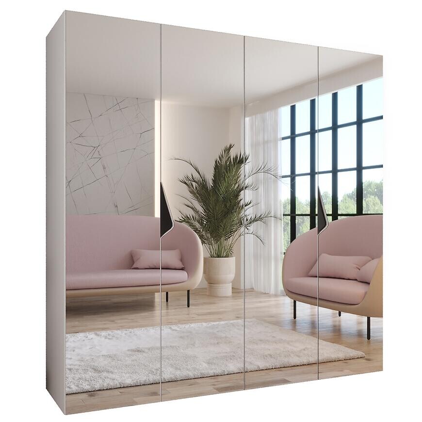 Skriňa Sandi 3-200 biela/čierna