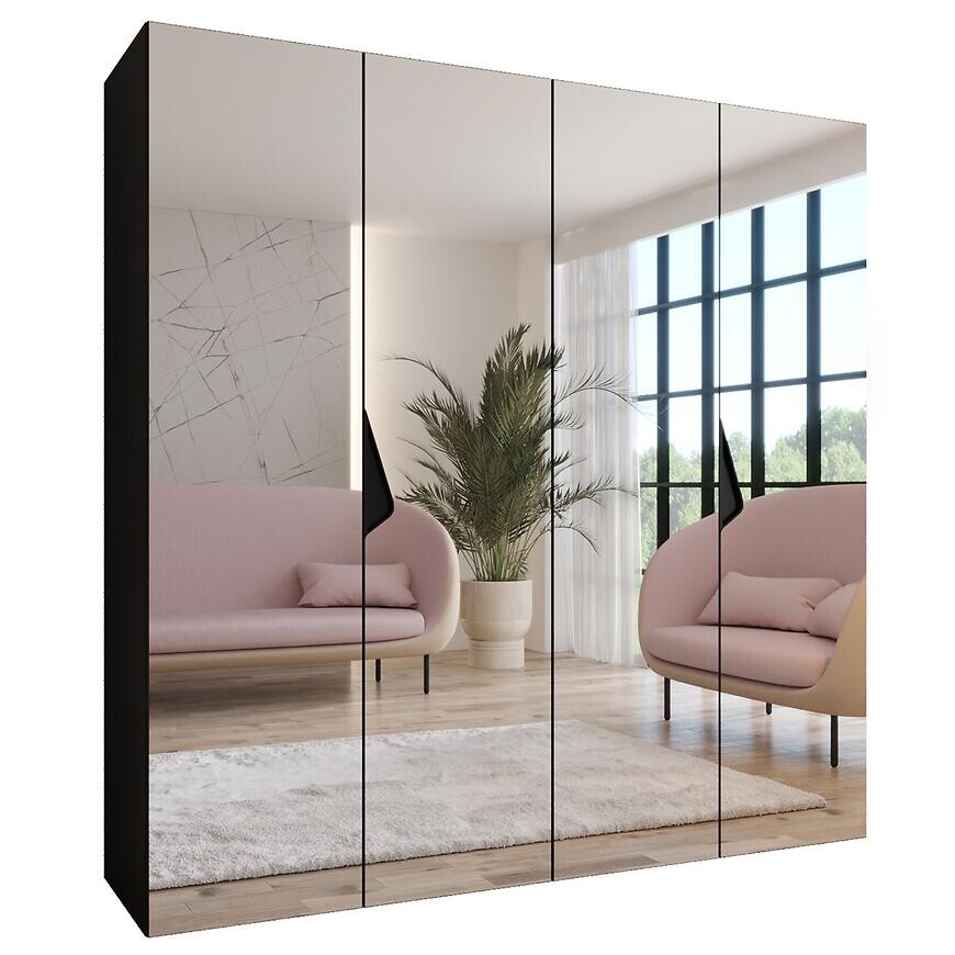 Skriňa Sandi 3-200 čierna/čierna