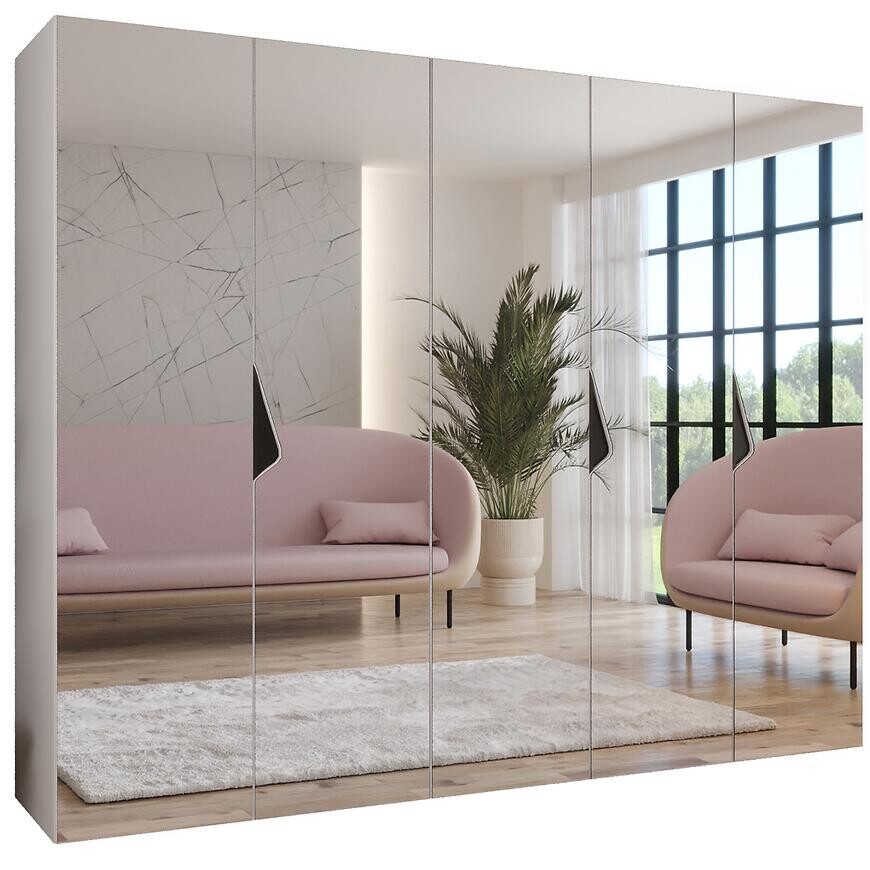 Skriňa Sandi 3-250 biela/čierna