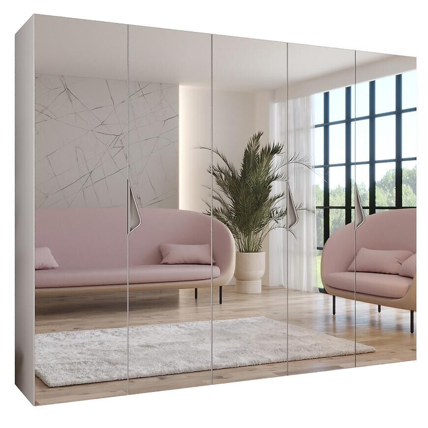 Skriňa Sandi 3-250 biela/kašmír