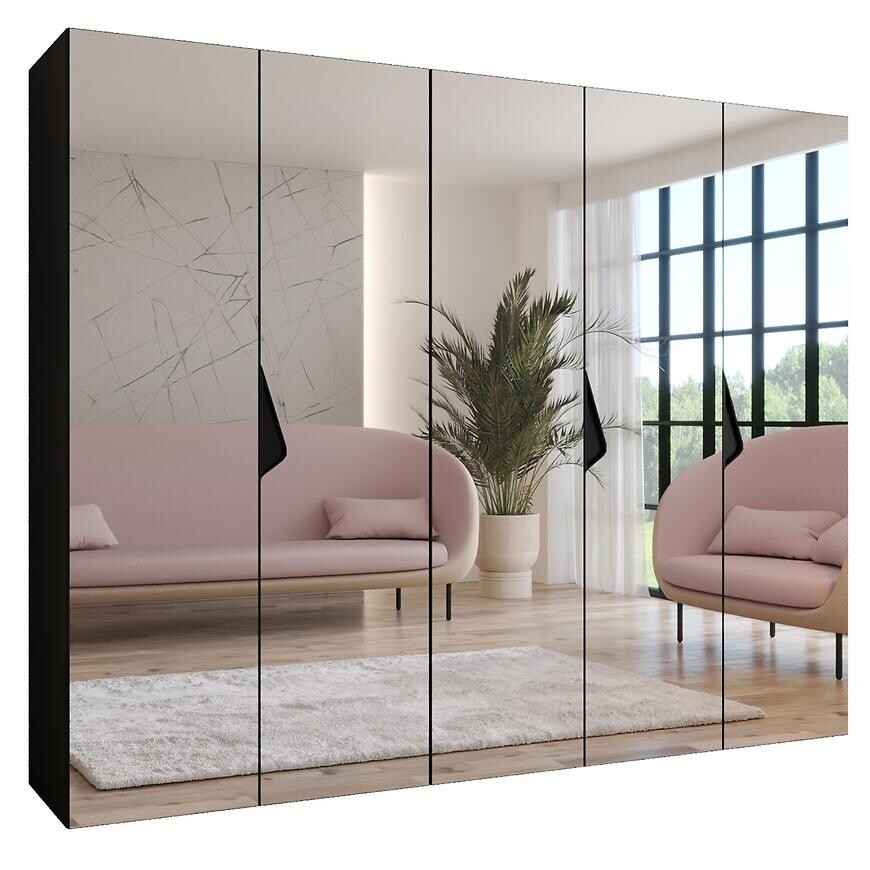 Skriňa Sandi 3-250 čierna/čierna