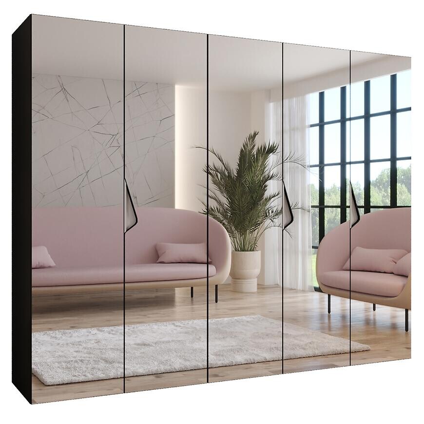 Skriňa Sandi 3-250 čierna/kašmír