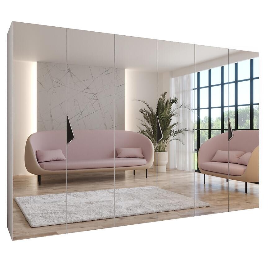 Skriňa Sandi 3-300 (3x100) biela/čierna