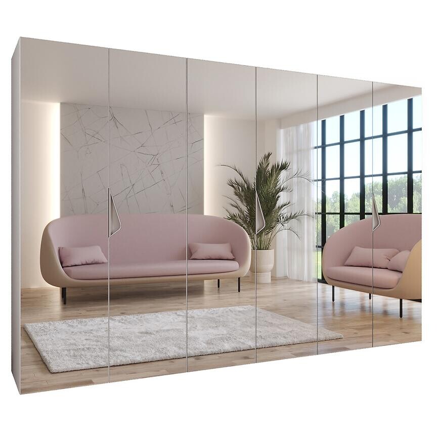 Skriňa Sandi 3-300 (3x100) biela/kašmír