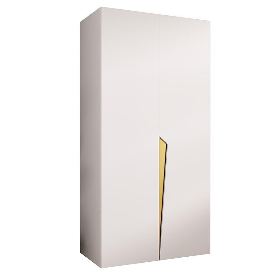 Skriňa Piano 1-100 biela/zlatá