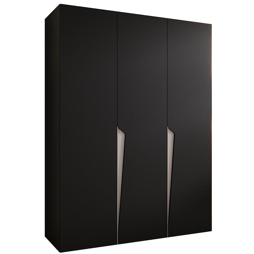 Skriňa Piano 1-150 čierna/kašmír