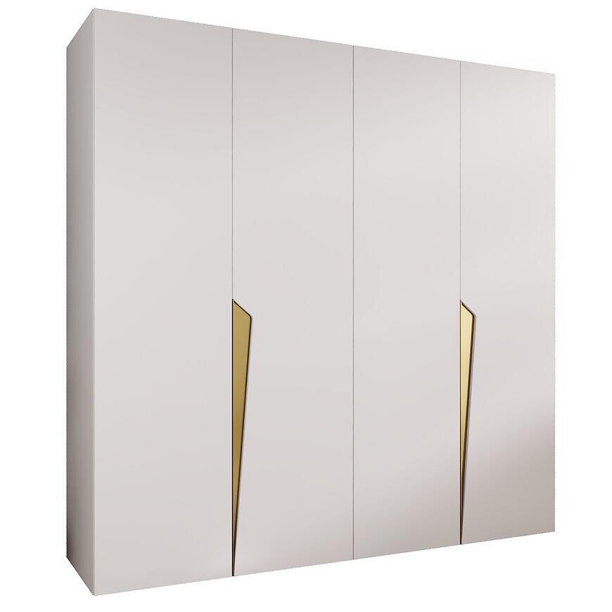 Skriňa Piano 1-200 biela/zlatá