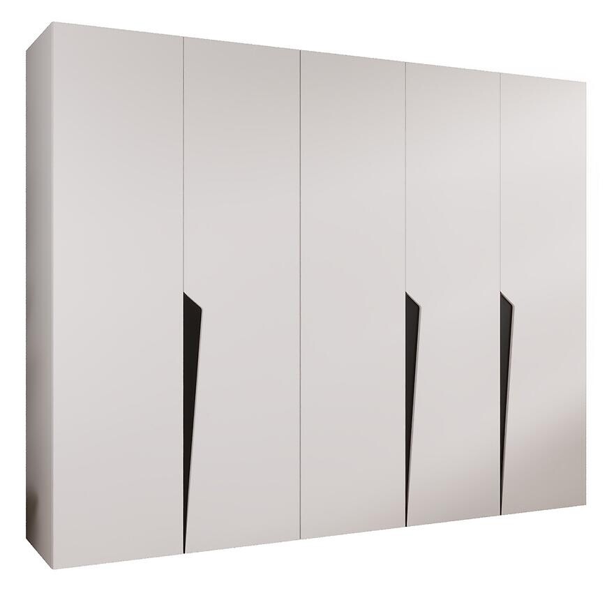 Skriňa Piano 1-250 biela/čierna