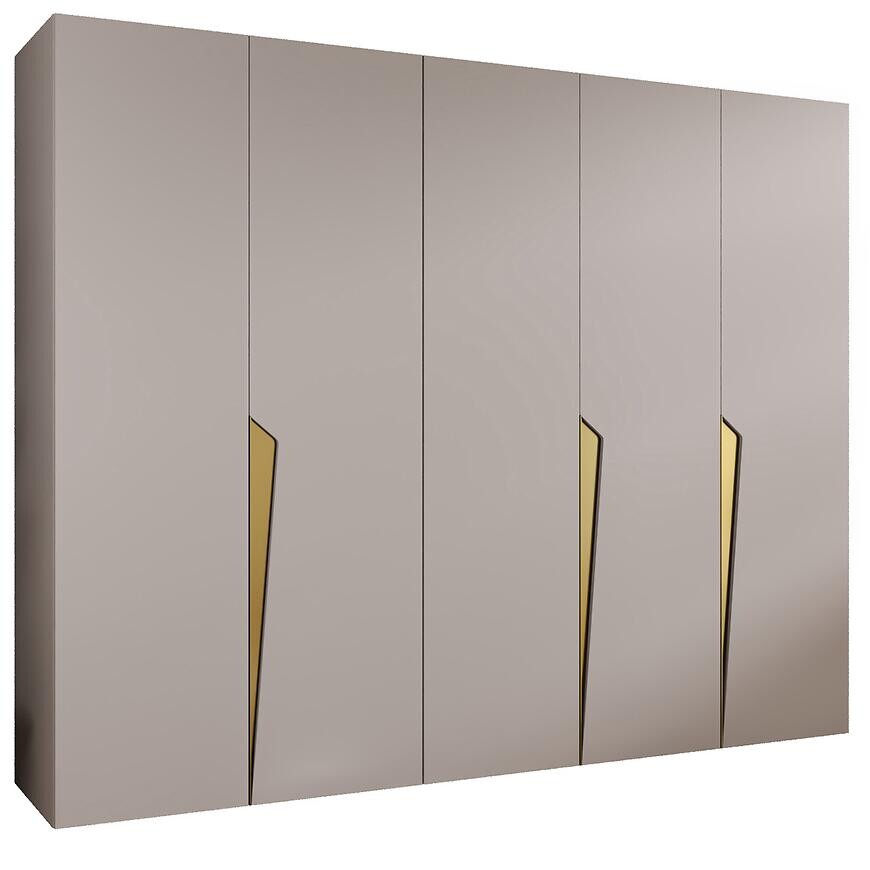 Skriňa Piano 1-250 kašmír/zlatá