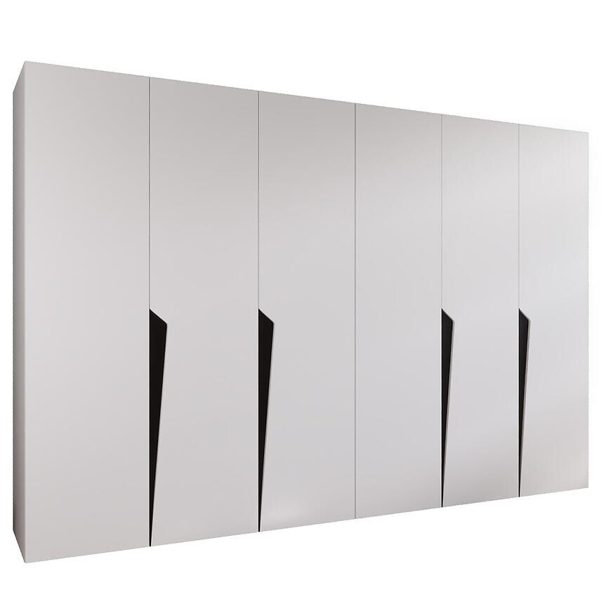 Skriňa Piano 1-300 (2x150) biela/čierna