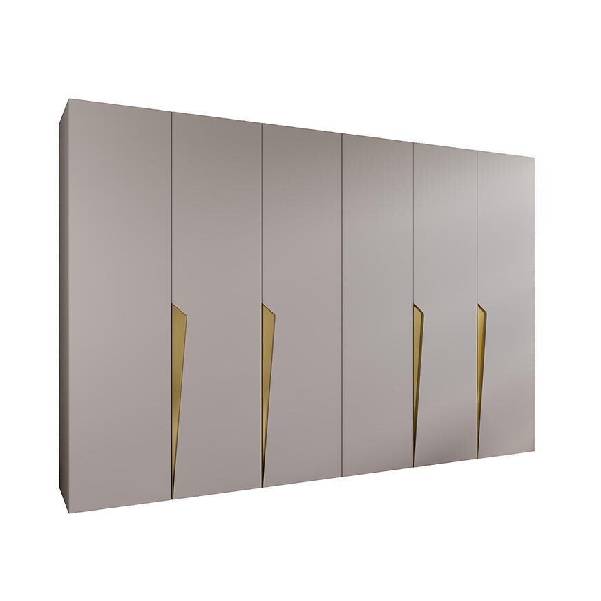 Skriňa Piano 1-300 (2x150) kašmír/zlatá