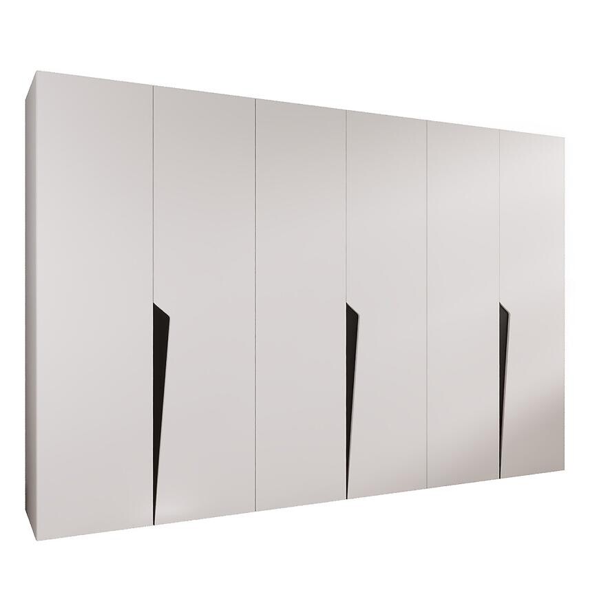 Skriňa Piano 1-300 (3x100) biela/čierna