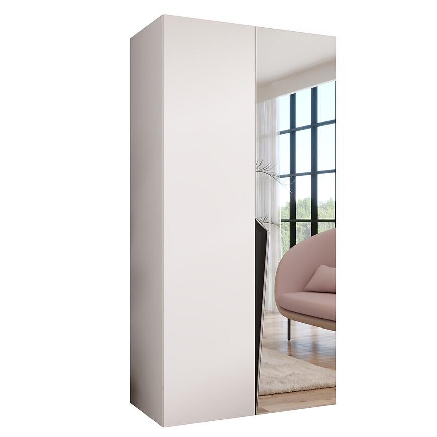 Skriňa Piano 2-100 biela/čierna