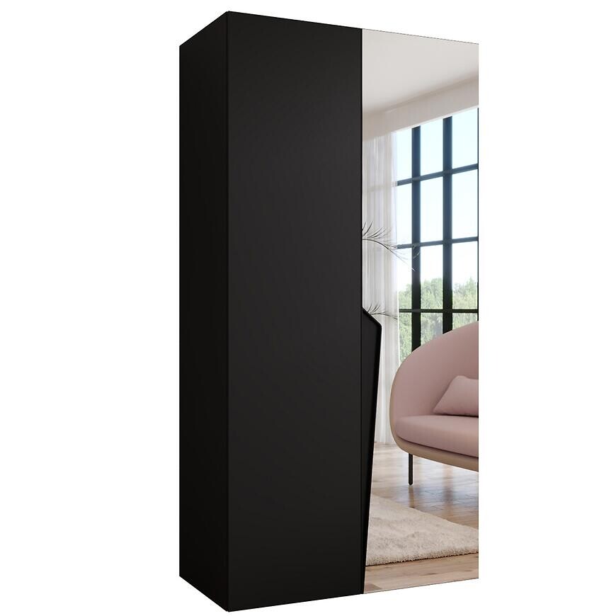 Skriňa Piano 2-100 čierna/čierna