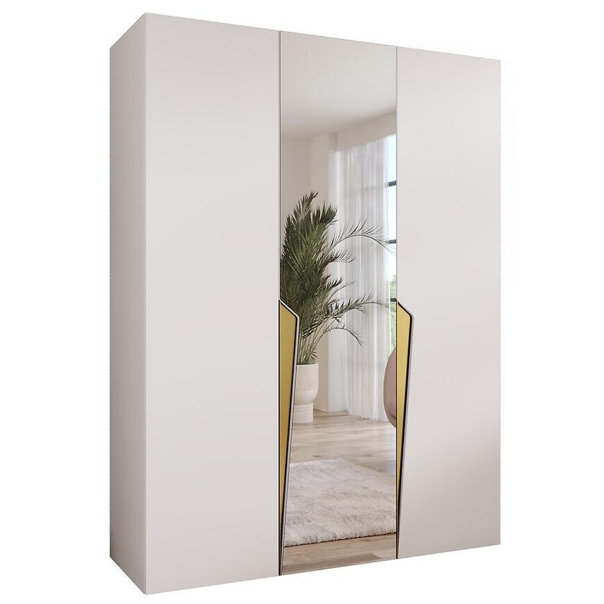 Skriňa Piano 2-150 biela/zlatá