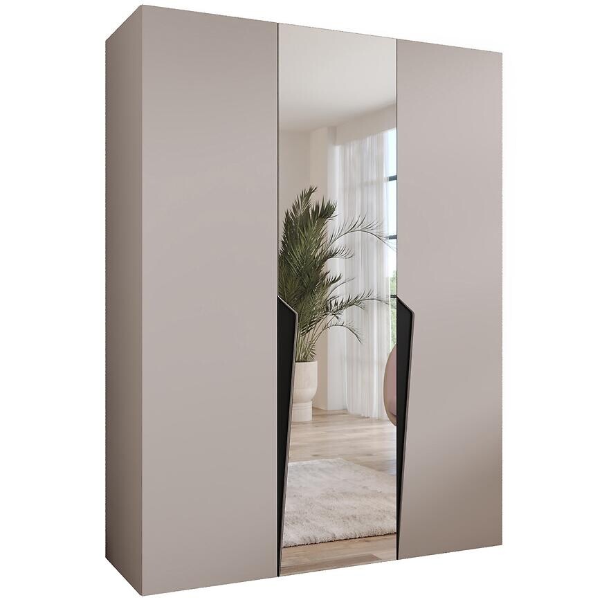 Skriňa Piano 2-150 kašmír/čierna