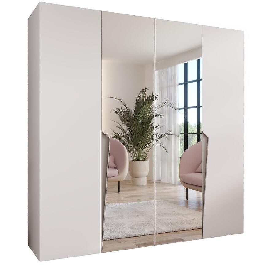 Skriňa Piano 2-200 biela/kašmír