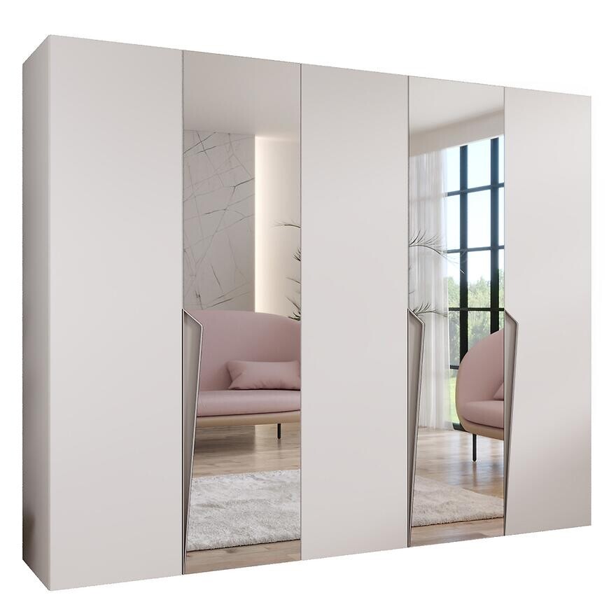 Skriňa Piano 2-250 biela/kašmír