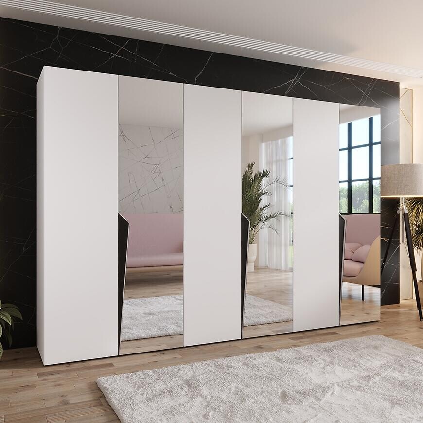 Skriňa Piano 2-300 (3x100) biela/čierna