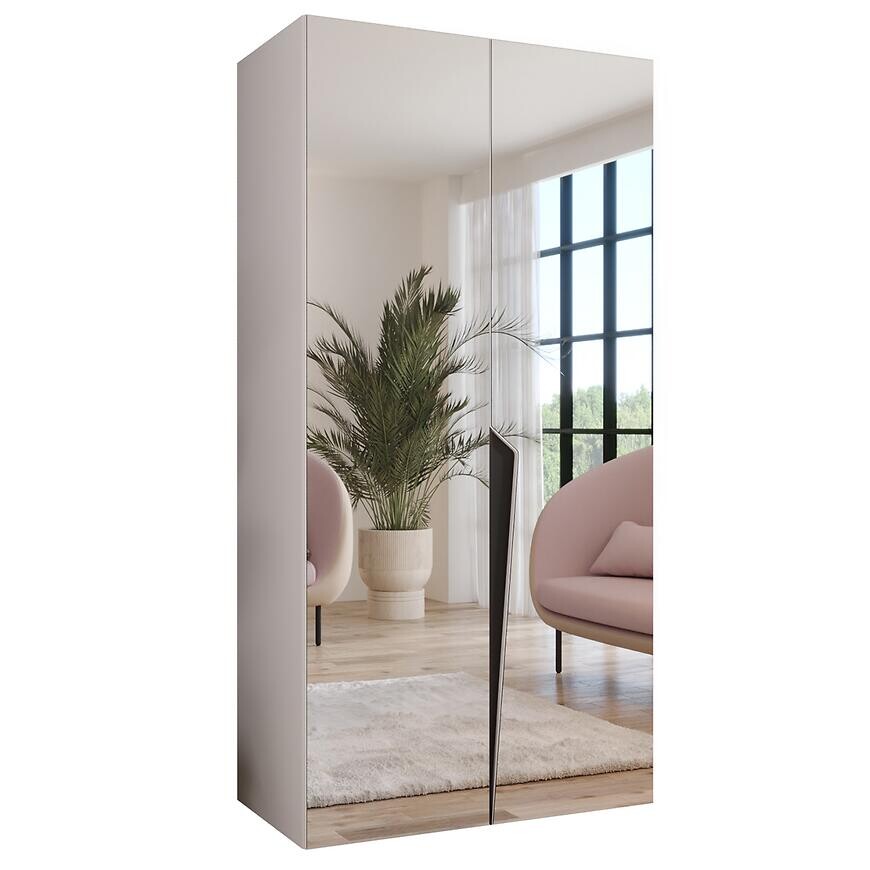 Skriňa Piano 3-100 biela/čierna