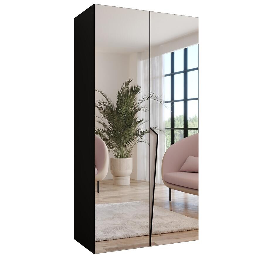 Skriňa Piano 3-100 čierna/kašmír